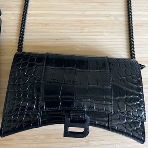 Balenciaga Hour wallet with chain